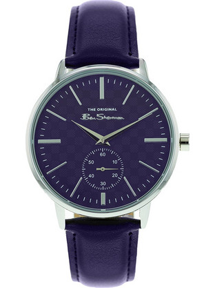 Ben Sherman The Originals Ανδρικό Ρολόι Χρονογράφος με Μπλε Δερμάτινο Λουράκι BS085U