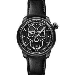 Bomberg BB01 Ανδρικό Ρολόι Αυτόματο με Μαύρο Δερμάτινο Λουράκι CT43APBA.23-3.11