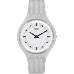 Swatch Skinstructur Γυναικείο Ρολόι με Γκρι Καουτσούκ Λουράκι SVUM102