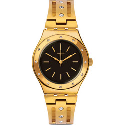 Swatch Γυναικείο Ρολόι με Χρυσό Μεταλλικό Μπρασελέ YLG135G