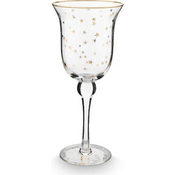 Pip Studio Ποτήρι Κρασιού Γυάλινο Κολωνάτο Royal Stars 360ml 51131058