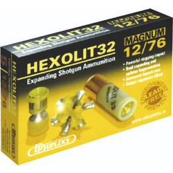 DDupleks Hexolit Φυσίγγια Μονόβολα 12Cal 70mm 32gr 5τμχ