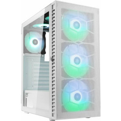 Kolink Observatory HF Mesh ARGB White Gaming Midi Tower Κουτί Υπολογιστή RGB με Πλαϊνό Παράθυρο