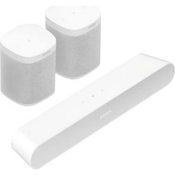 Sonos Ray + 2x Sonos One SL Σετ Ηχείων Home Cinema 5.0 με Wi-Fi White