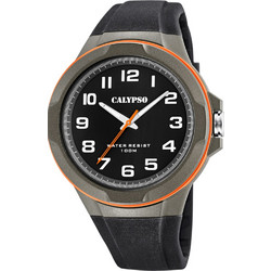 Calypso Ανδρικό Ρολόι με Μαύρο Καουτσούκ Λουράκι K5781/4