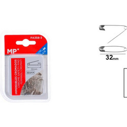 Παραμάνες Ασημένιες MP 32mm 50τμχ PA358-3