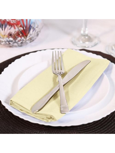 LE BLANC Πετσέτα Φαγητού PLAIN LINE Polyester 100% Ivory 50x50 5201847012408-2