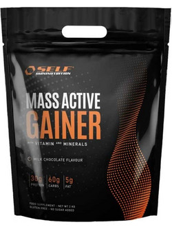 Self Omninutrition Mass Active Gainer Milk Chocolate Πρωτεΐνη Ορού Γάλακτος Όγκου Χωρίς Γλουτένη 2kg