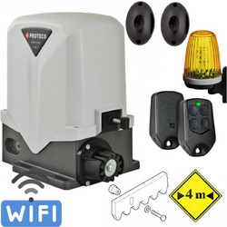 PROTECO Mover 800 WiFi | Μοτέρ συρόμενης γκαραζόπορτας 800kg 230V με 1 τηλεχειριστήριο, Κρεμαγιέρα: Μεταλλική
