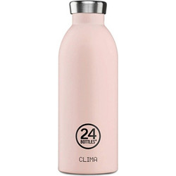 24Bottles Clima Bottle Stone Finish Dusty Pink 500ml