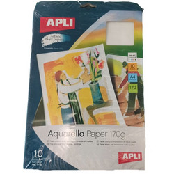 Χαρτί Α4 Inkjet Apli 170gr ακουαρέλας σετ 10φύλλα 11153
