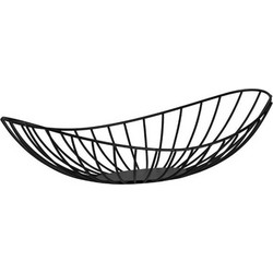 Φρουτιέρα Οβάλ Ueda 427179 40x19x9cm Black Eglo Ατσάλι