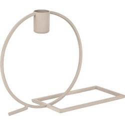 Κηροπήγιο Numazu Design 422024 22,5x7,5x15cm Beige Eglo Ατσάλι
