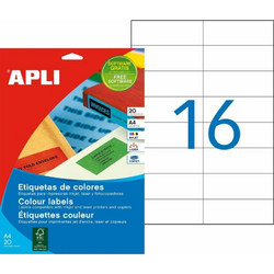 Ετικέτες για Εκτυπωτή Apli Πράσινο 105 x 37 mm