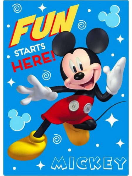 Κουβέρτα Mickey Mouse Only one 100 x 140 cm Ναυτικό Μπλε πολυεστέρας