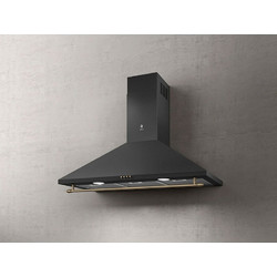 Elica Tamaya Rail ANBR/A/90 Απορροφητήρας Καμινάδα-Τζάκι 90cm Μαύρος