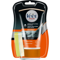 Veet In Shower Ανδρική Αποτριχωτική Κρέμα για Κανονικές Επιδερμίδες 150ml