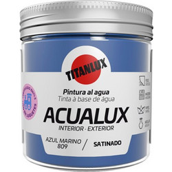 TITANLUX ACUALUX SATIN Σατινέ Χρώμα Νερού Azul Marino 809 75ml