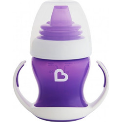 Munchkin Gentle First Cup Εκπαιδευτικό Κύπελλο με Λαβές Μωβ 118ml
