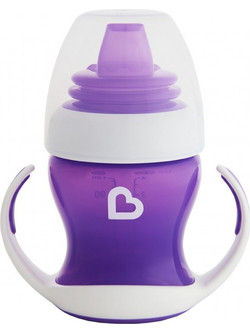 Munchkin Gentle First Cup Εκπαιδευτικό Κύπελλο με Λαβές Μωβ 118ml