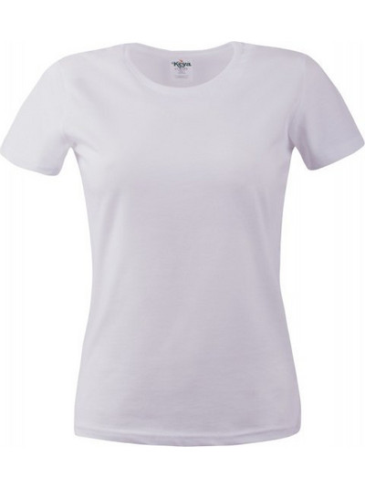 Μπλουζάκι κοντομάνικο T-Shirt γυναικείο μακό Keya WCS150 ΛΕΥΚΟ