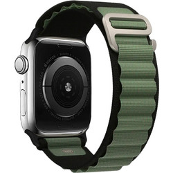 Sonique Alpine Loop Λουράκι Υφασμάτινο Black / Khaki (Apple Watch 38 / 40 / 41mm)
