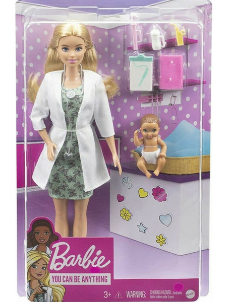 Mattel Barbie You Can Be Anything Baby Doctor Playset