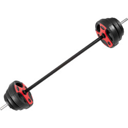 Amila 95150 Body Pump Μπάρα Σετ με Βάρη 20kg Φ25mm 140cm με Κολάρα Μανταλάκια