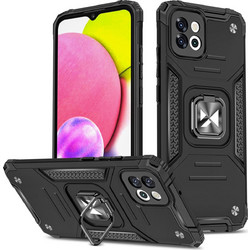 Wozinsky Ring Armor case for Samsung Galaxy A03 armored cover magnetic holder ring black