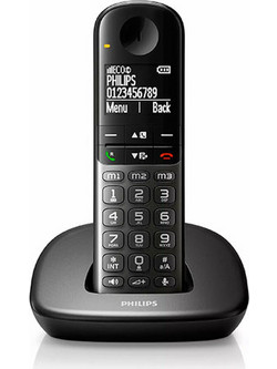 Philips XL4901DS/34 Ασύρματο Τηλέφωνο Σετ Duo με Ανοιχτή Ακρόαση Μαύρο