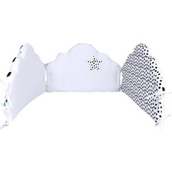 Baby Star Πάντα Κούνιας Λευκό Μαύρο 40x200cm