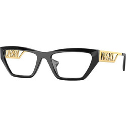 Versace VE3327U GB1 Γυναικείος Σκελετός Γυαλιών Οράσεως Κοκάλινος Μεταλλικός Χρυσός Μαύρος