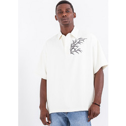 Tee Library Wind & Grass Boxy Polo Oversizesd T-Shirt (TCPQ-22)