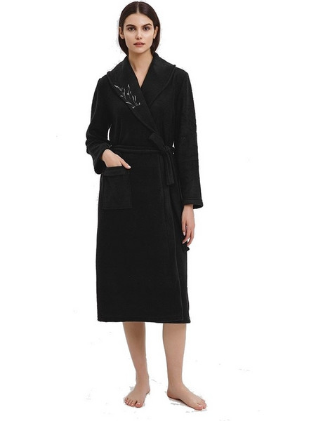 Giota Γυναικεία Ρόμπα Χειμωνιάτικη Fleece Navy Μπλε 3906