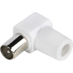 VIVANCO COAX ANGLED PLUG white