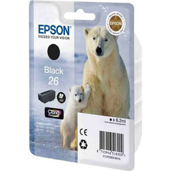 Epson 26 Black Μελάνι Εκτυπωτή Inkjet C13T26014010