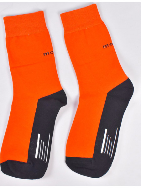Beltipo γυναικεία κάλτσα πορτοκαλί με μαύρο molin