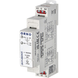 ORNO Ρελέ Καστάνιας ράγας DIN 16A 24V AC/DC 1 επαφής OR-PI-456/24UC
