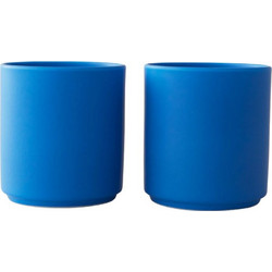 Design Letters: Σετ 2 Ματ κύπελλα πορσελάνης Bone China Favourite cup Blue