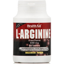 Health Aid L-Arginine 500mg 60 Ταμπλέτες