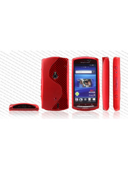 Sony Ericsson Xperia Neo/ Neo V Silicone Case Gel S-Line Red OEM
