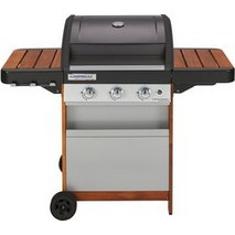 Campingaz 3 Series Woody L Ψησταριά Υγραερίου με 3 Εστίες 9.6kW Επιφάνειας 61x45cm