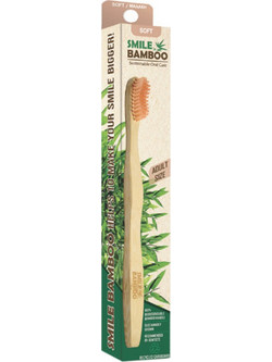 Smile Bamboo Soft Peach Παιδική Οδοντόβουρτσα