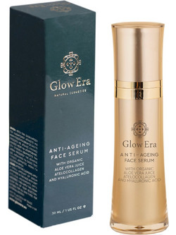 Glow Era Anti-Ageing Face Αντιγηραντικό Serum Προσώπου με Υαλουρονικό & Αλόη 30ml