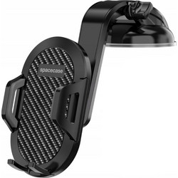 Spacecase SC15 Universal Dashboard Car Holder - Universal Βάση Κινητών με Βεντούζα για Ταμπλό Αυτοκινήτου - Black (5905719039080)