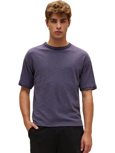 DIRTY LAUNDRY DOUBLE LAYER ΜΠΛΟΥΖΑ ΑΝΔΡΙΚΗ DLMT000518-PURPLE (PURPLE)