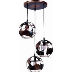 ARlight CL 9456/3 Κρεμαστό Φωτιστικό Οροφής Τρίφωτο E14 Ασημί Φ30cm 0084394