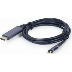 Καλώδιο USB-C σε HDMI GEMBIRD CC-USB3C-HDMI-01-6 Μαύρο Γκρι 1,8 m