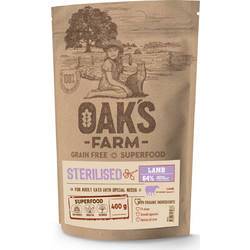 Oak's Farm Grain Free Adult Sterilised Lamb 400gr