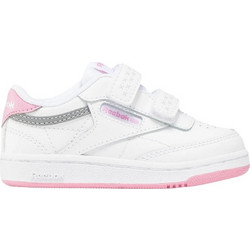 Reebok Club 2V 2.0 Παιδικά Sneakers Λευκά Ροζ 100075110